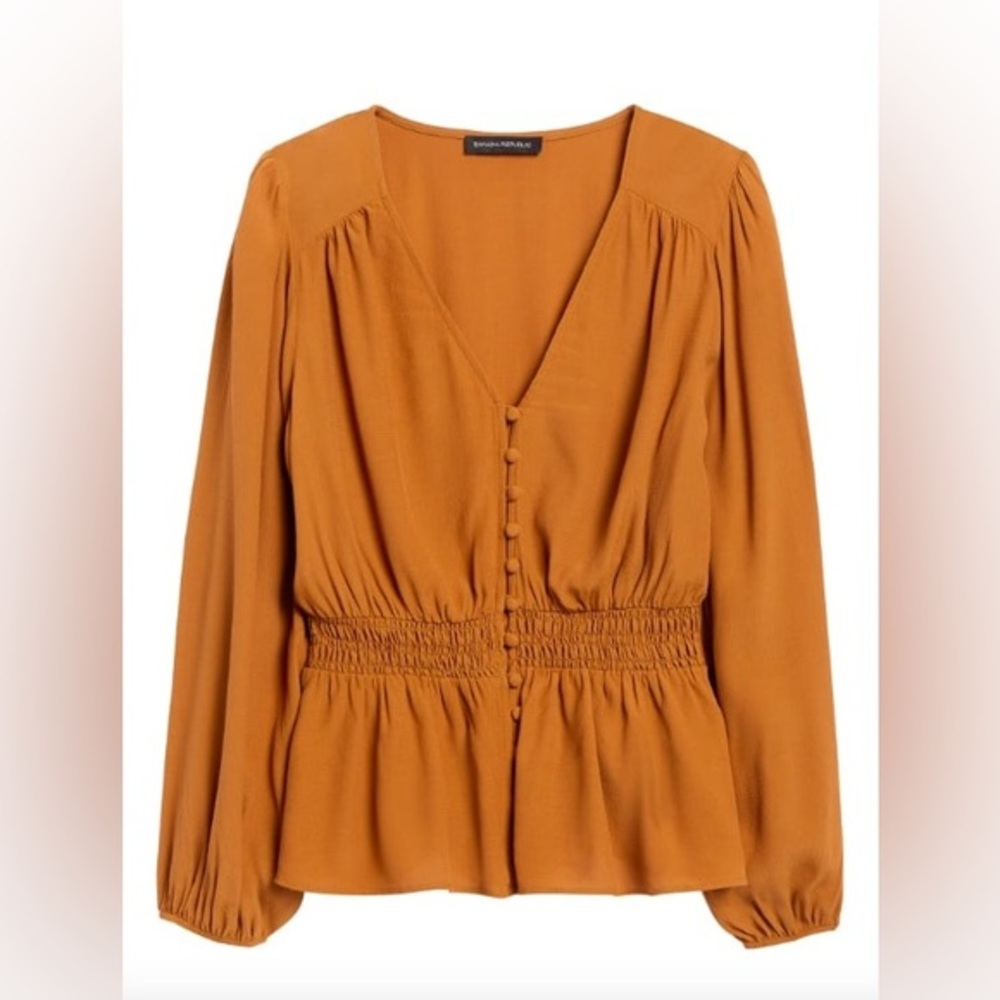 Banana Republic Boho Peplum Top — Size M